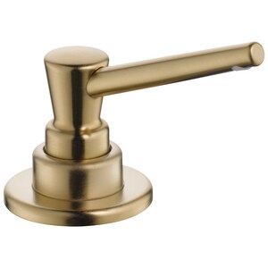 10 oz. Deck Mount Plastic Soap & Lotion Dispenser in Brilliance<REG/> Champagne Bronze