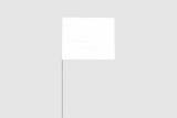 Presco 21 x 4 x 5 in. Plastic and Wire Marking Flag in White (Pack of 100) PRE4521W at Pollardwater