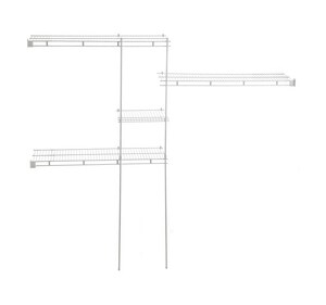 96 in. Closet Organizer in White