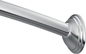60 in. Curved Decorative Shower Rod in Polished Chrome