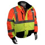 Radians Radwear™ 300D and Oxford Polyester Bomber Jacket in Hi-Viz Multi-Color RSJ123ZMSM at Pollardwater