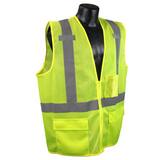 Radians SV27 Size XXXL Polyester Mesh Safety and Surveyor Multipurpose Vest in Hi-Viz Green RSV272ZGM3X at Pollardwater