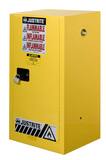 Justrite Sure-Grip® EX Countertop Cabinet Yellow 15 gal Manual Close J891500 at Pollardwater