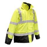 Radians Radwear™ M Size Polyester and Oxford Polyester Waterproof Parka in Hi-Viz Green RSJ410B3XGSM at Pollardwater