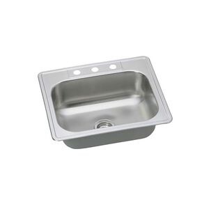 25 in. Drop-in Stainless Steel Single Bowl Kitchen Sink