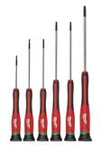 Milwaukee® Torex® Six pieces TORX PRECISION Screwdriver Set M48222610 at Pollardwater