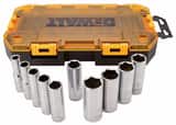 DEWALT 1/2 in. 10-Piece Driver Deep Socket Set DDWMT73814 at Pollardwater