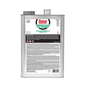 1 gal. Medium Bodied Fast Set Clear PVC Pipe Cement