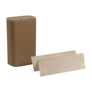 250-Count 9-2/5 in. Multifold Paper Towel in Brown (Case of 16)