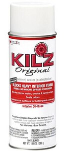Oil-Based Aerosol Primer, Sealer, Stain Blocker in White