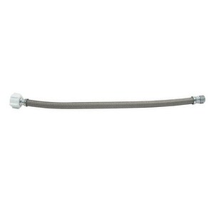 3/8 x 7/8 x 16 in. Braided PVC Toilet Flexible Water Connector