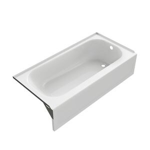 60 in. x 30 in. Soaker Alcove Bathtub with Right Drain in White