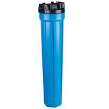 Watts PWHP Series 3/4 in. Inlet/Outlet 2-1/2  in. X 20  in. Commercial Filter Housing Blue WPWHP20COM34BPR at Pollardwater
