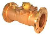 Zenner Model ZTMB 8 in. Flanged 4500 gpm Bronze Cold Water, Turbine Meter with VL-9 Encoded Remote Totalizer - Cubic Foot ZZTMB08CFEBV9M at Pollardwater