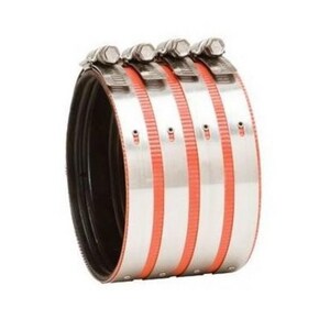 1-1/2 in. No Hub 304 Stainless Steel Coupling with Neoprene Gasket