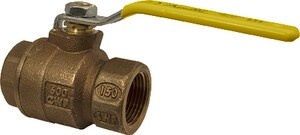 1/2 in. Bronze Full Port NPT 600# Ball Valve