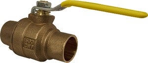 1-1/4 in. Bronze Full Port Solder 600# Ball Valve