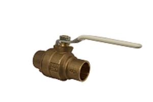 1-1/4 in. Bronze Full Port Solder 600# Ball Valve