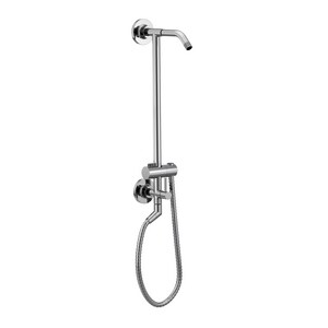 19 in. Shower Rail with Hose in Chrome