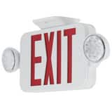 Progress Lighting LED Combination Battery Back Up LED Exit/Emergency Combo Light Red Letters PPECUEUR30 at Pollardwater