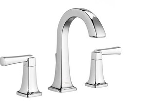 Two Handle Widespread Bathroom Sink Faucet in Polished Chrome
