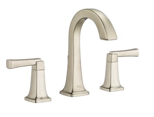 Two Handle Widespread Bathroom Sink Faucet in Brushed Nickel