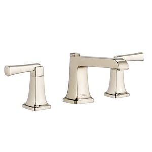 Two Handle Widespread Bathroom Sink Faucet in Polished Nickel PVD