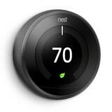 Google Nest Learning Thermostat - Black GT3016US at Pollardwater