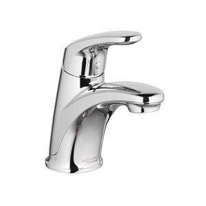 Single Handle Monoblock Bathroom Sink Faucet in Polished Chrome