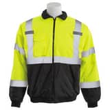 DeltaPlus W105 Class 3 Bomber Jacket with Quilted Lining and Black Bottom in Hi-Viz Yellow, Size 5X DWEL63951LB5X at Pollardwater