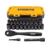 DEWALT 1/2 in. Socket Set 23 Piece DDWMT74739 at Pollardwater