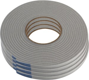17 ft. Vinyl Foam Tape in Gray 4 Pack