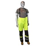 Radwear RW32 Plastic Bib Pants in Hi-Viz Green RRW32EZ1YXL at Pollardwater