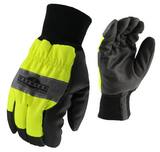 Radians M Size Reusable Cold Weather, Construction and Traffic Control Thermal Lined Glove in Black and Hi-Viz Yellow RRWG800XL at Pollardwater