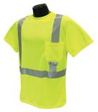 Radians Radwear™ XXXXL Size Birdseye Mesh and Plastic T-Shirt with Moisture Wicking in Hi-viz Green RST112PGS4X at Pollardwater