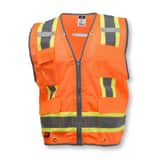 Radians Radwear® Size XXXL Surveyor Vest in Hi-Viz Orange RSV6HO3X at Pollardwater