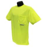 Radians Radwear™ L Size Safety T-Shirt in Hi-Viz Green RST11NPGSL at Pollardwater