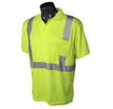 Radians Radwear™ XXL Size Polyester Birdseye Mesh Moisture Wicking T-shirt in Hi-Viz Green RST122PGS2X at Pollardwater