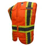 Radians Radwear® Size XXXL/XXXXXL Safety Vest in Hi-Viz Orange RSV242ZOM3X5X at Pollardwater