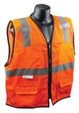 Radians Radwear™ S/M Size Polyester Safety Vest in Hi-Viz Orange RSV7E2ZOMSM at Pollardwater