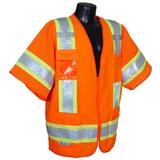 Radians Radwear™ L Size Polyester Safety Vest in Hi-Viz Orange RSV63OL at Pollardwater