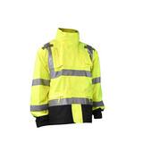 Radwear RW32 Size XXXXL Reusable Plastic Rain Jacket in Hi-Viz Green RRW323Z1Y4X at Pollardwater