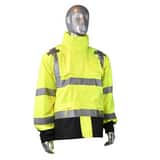 Radians M Plastic Rain Jacket in Hi-Viz Green RRW323Z1YM at Pollardwater