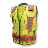 Radians Radwear™ XXL Size 300D and Polyester Solid Front Safety Vest in Hi-Viz Green RSV552ZGD2X at Pollardwater