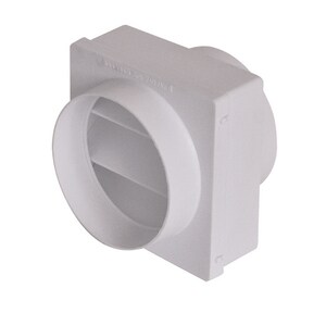 5 x 5 in. Plastic Cold Draft Blocker in White