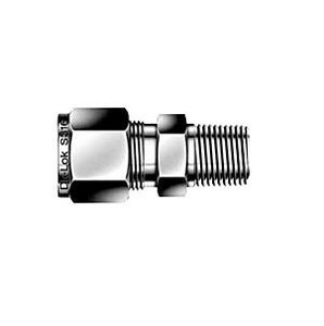 1/4 in. Tube OD x 1/8 in. MPT Brass Male Connector Double Ferrule