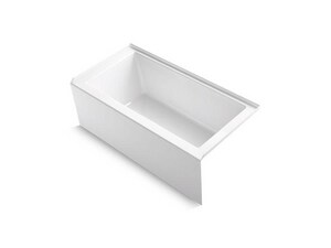 60 in. x 30 in. Soaker Alcove Bathtub with Right Drain in White