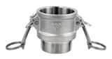 FNW® Coupler x MNPT Aluminum Adapter with Brass Arm, Rubber Gasket and Steel Pin, Pull Ring and Safety Pin FNWCGBALU at Pollardwater
