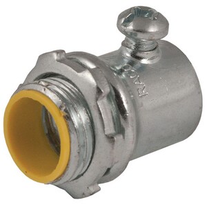 1/2 x 1/2 in. Insulated Steel Set Screw Connector