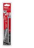 Milwaukee® The Torch™ Sawzall® 6 in. 8 TPI Reciprocating Saw Blade 5 Pack M48005501 at Pollardwater